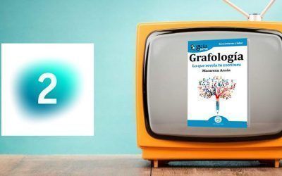 Macarena Arnás en el programa televisivo ‘La aventura del saber’ con su «GuíaBurros: Grafología»