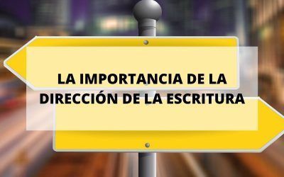 La dirección de la escritura está relacionada con el estado de ánimo